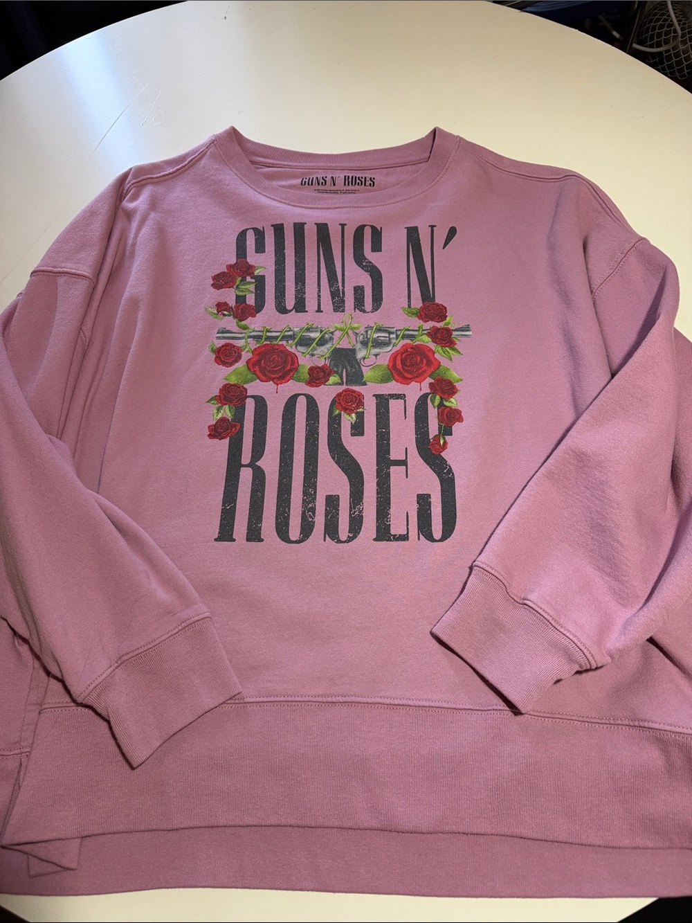 Guns N' Roses Pink Graphic Sweatshirt